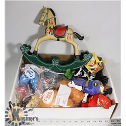 BOX OF VINTAGE KIDS TOYS