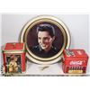Image 1 : BOX OF ELVIS AND COCA-COLA MEMORABILIA