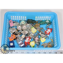 BIN OF CLIP ON WATCHES