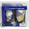 Image 1 : SET OF BUFFALO SABERS 24-OZ PARTY TUMBLERS