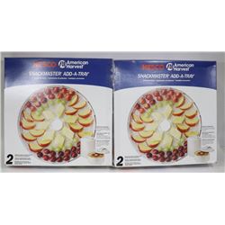 4 NEW NESCO SNACK MASTER ADD-A-TRAYS