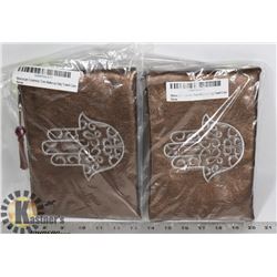 LOT OF TWO MOROCCAN COSMETIC TOTE/ MAKEUP BAG