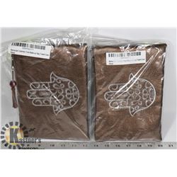 LOT OF TWO MOROCCAN COSMETIC TOTE/ MAKEUP BAG