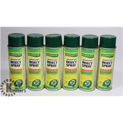 LOT OF 6 HOUSEHOLD INSECT SPRAY