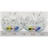 Image 1 : SET OF CRYSTAL SWAN ORNAMENTS