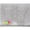 Image 1 : PAIR OF CRYSTAL VASES