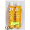 Image 1 : TWO CANS OF BE BETTER SPRAY ON SUNSCREEN