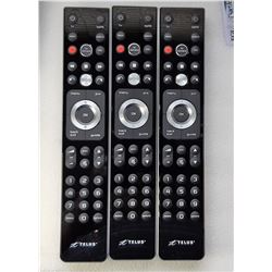 9)  LOT OF 3 TELUS OPTIC TV REMOTE