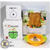Image 1 : BOX OF KITCHEN GADGETS INCLUDING MICROWAVE CHICKEN