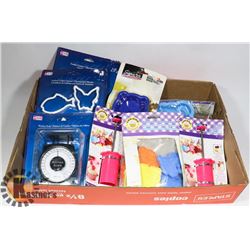 FLAT OF ASSORTED COOKIE CUTTERS AND KITCHEN