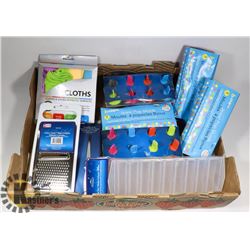 FLAT OF ICE POP MOLDS, GRATER, AND MORE