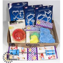 FLAT OF ASSORTED COOKIE CUTTERS AND MORE