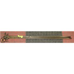 PAIR  OF BRASS CANES WITH HIDDEN SWORD.