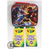 Image 1 : FLAT OF CRAYOLA PENCIL CRAYONS AND MARVEL