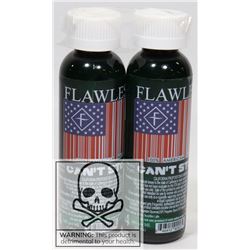 2 BOTTLES OF FLAWLESS CAN'T STOP 100% AMERICAN 4MG