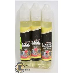 3 BOTTLES OF PREMIUM X-LIQUID PINK LEMONADE 12MG
