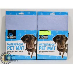 TWO NEW WATERPROOF PET MAT (50CM X 71CM)