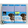 Image 1 : TWO NEW WATERPROOF PET MAT (50CM X 71CM)