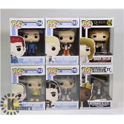 LOT OF 6 MUSIC THEME FUNKO POPS