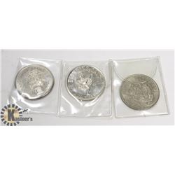 EDMONTON KLONDIKE DAYS $1 COIN.   RARE 3 COIN  SET