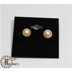 #167- FRESH WATER PEARL EARRINGS/ 9mm