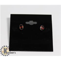 #159- RED GARNET EARRINGS