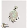 Image 1 : #108- AUSTRALIAN TRIPLE OPAL PENDANT