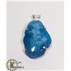 Image 1 : #139- BLUE SOLAR QUARTZ PENDANT