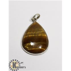 #138- NATURAL TIGER EYE PENDANT