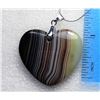 Image 1 : 7) NATURAL HEART SHAPED JASPER PENDANT