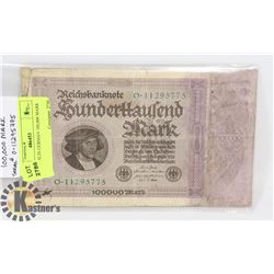 1923 BERLIN GERMAN 100,000 MARK