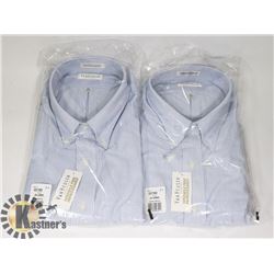 LOT OF TWO MENS SIZE 2-XL VAN HEUSEN DRESS SHIRTS