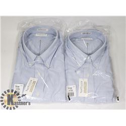 LOT OF TWO MENS SIZE 2-XL VAN HEUSEN DRESS SHIRTS