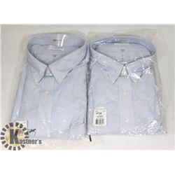LOT OF TWO MENS SIZE 4-XL VAN HEUSEN DRESS SHIRTS