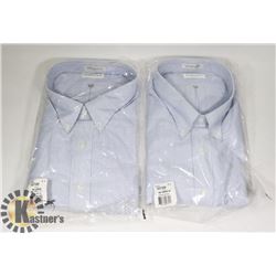 LOT OF TWO MENS SIZE 4-XL VAN HEUSEN DRESS SHIRTS