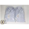 Image 1 : LOT OF TWO MENS SIZE MEDIUM VAN HEUSEN DRESS SHIRT