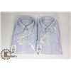 Image 1 : LOT OF TWO MENS SIZE MEDIUM VAN HEUSEN DRESS SHIRT