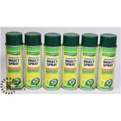LOT OF 6 HOUSEHOLD INSECT SPRAY