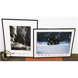 TWO FRAMED POSTERS