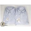 Image 1 : LOT OF TWO MENS SIZE LARGE VAN HEUSEN DRESS SHIRTS