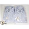 Image 1 : LOT OF TWO MENS SIZE LARGE VAN HEUSEN DRESS SHIRTS