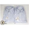 Image 1 : LOT OF TWO MENS SIZE LARGE VAN HEUSEN DRESS SHIRTS