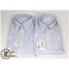 Image 1 : LOT OF TWO MENS SIZE LARGE VAN HEUSEN DRESS SHIRTS
