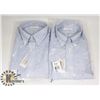 Image 1 : LOT OF TWO MENS SIZE LARGE VAN HEUSEN DRESS SHIRTS