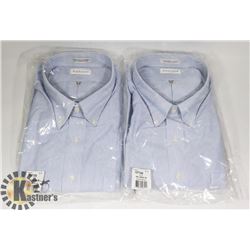 LOT OF TWO MENS SIZE 3-XL VAN HEUSEN DRESS SHIRTS