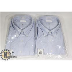 LOT OF TWO MENS SIZE 3-XL VAN HEUSEN DRESS SHIRTS