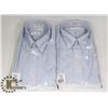 Image 1 : LOT OF TWO MENS SIZE LARGE VAN HEUSEN DRESS SHIRTS