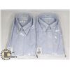 Image 1 : LOT OF TWO MENS SIZE LARGE VAN HEUSEN DRESS SHIRTS