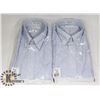 Image 1 : LOT OF TWO MENS SIZE LARGE VAN HEUSEN DRESS SHIRTS