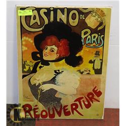 VINTAGE WOOD POSTER REPRODUCTION